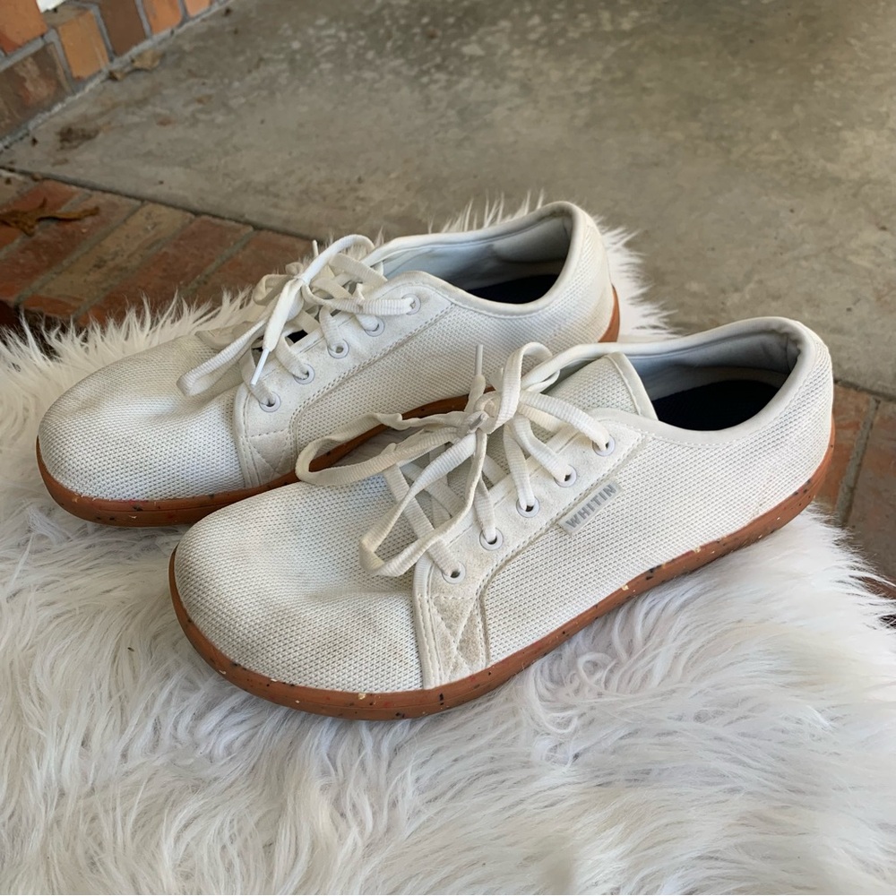 Whitin White Canvas Men's Shoes Size 44